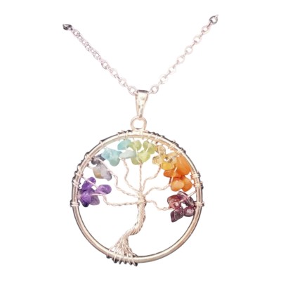 Colgante Árbol de la vida + cadena de acero