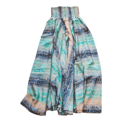 Pantalón falda de seda