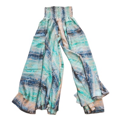 Pantalón falda de seda