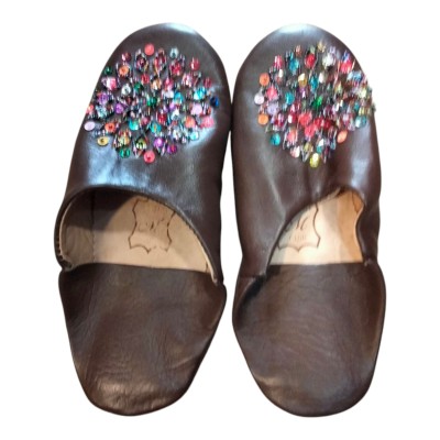 Babucha de piel uso interior