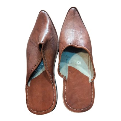 Babucha Aladino de cuero