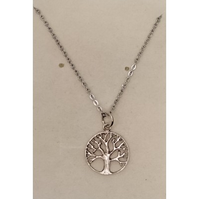 Colgante árbol de la vida plata