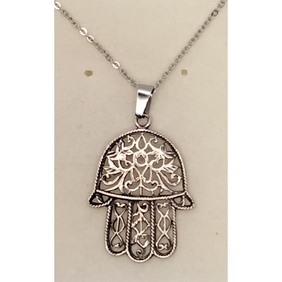 Colgante mano de Fátima plata