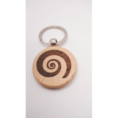 Llavero de madera el circulo de la vida